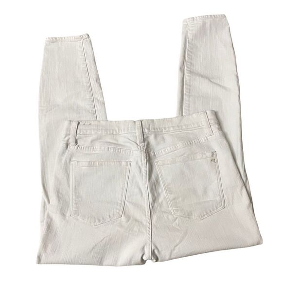 MADEWELL HIGH RISER SKINNY JEANS WHITE COTTON BLEND‎ STRETCH DENIM SIZE 31 - Picture 6 of 11